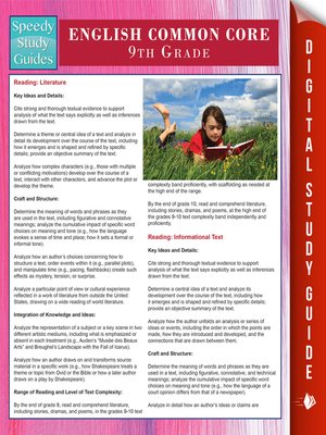 English Common Core 9th Grade - ebook